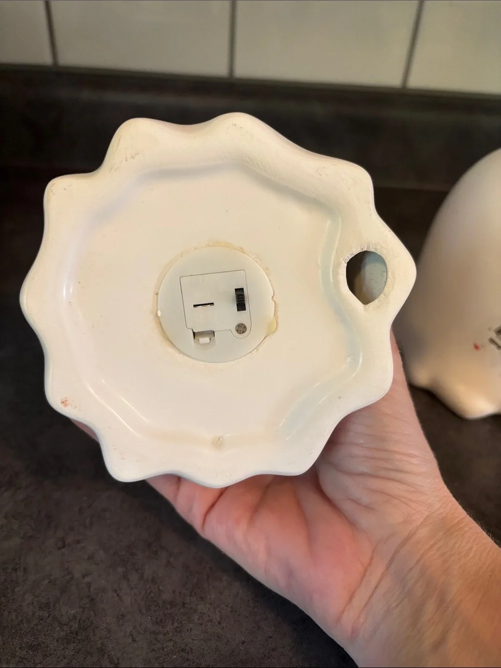 Target White Ceramic Ghost Candle Holders - Pair